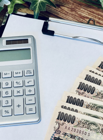 現金でお支払い