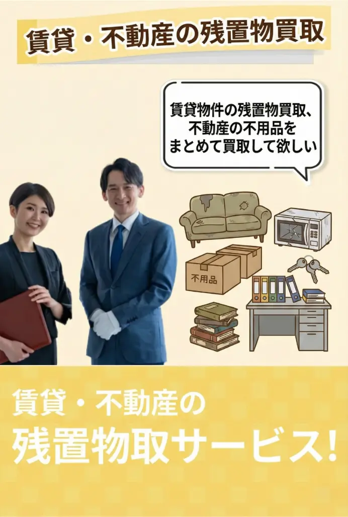 不動産の残置物の買取